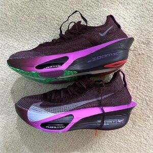 Nike Alphafly Shoes - Purple and Black
